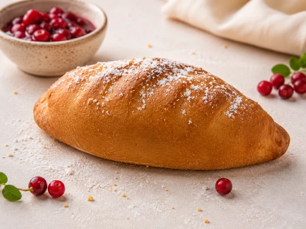 Мини пирожок с брусникой