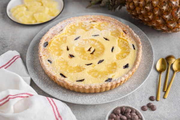 Итальянская Кростатта с рикоттой и ананасами