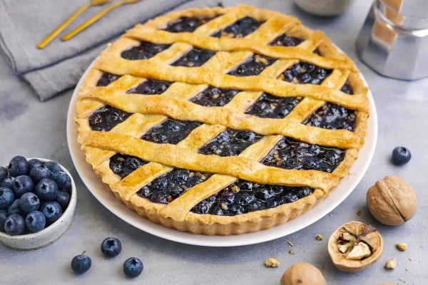 Черничный тарт (постный)