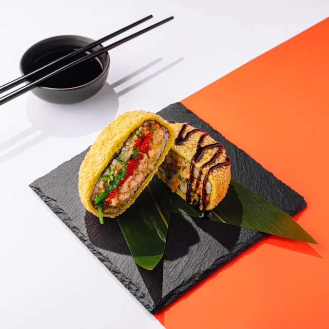 Sushi Burger Fire Sake
