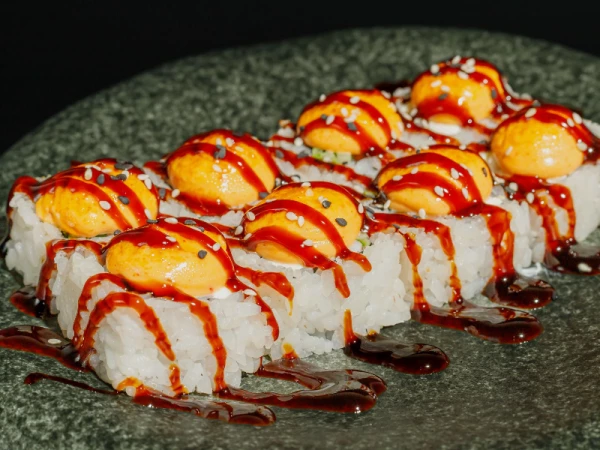 Запеченная острая креветка 