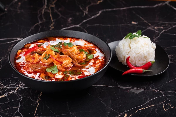 Том Ям с креветкой 