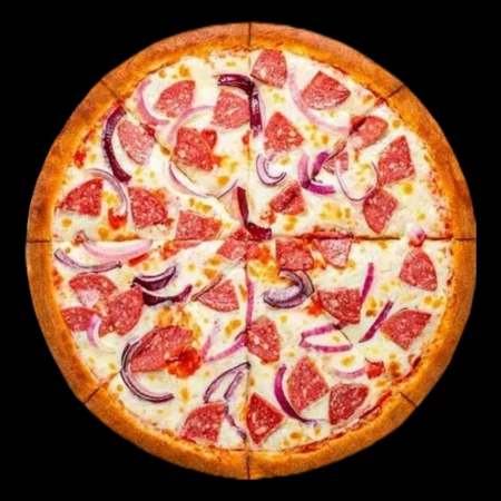 Пицца с сервелатом