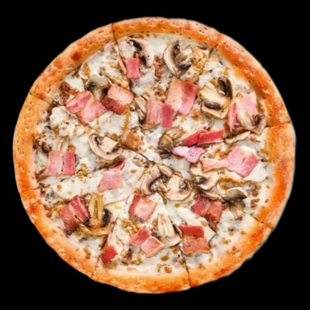 Пицца Курица бекон грибы