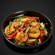 Соба с морепродуктами