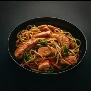 Удон с лососем