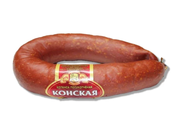 Колбаса полукопченая конская "Сибай"