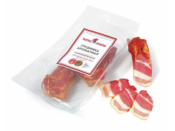 Грудинка "Ароматная" сырокопченая Фабрика Качества