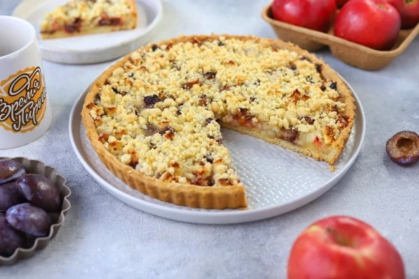 Сливово - Яблочный крамбл