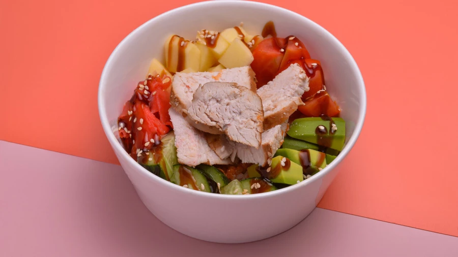 Поке с куриной грудкой