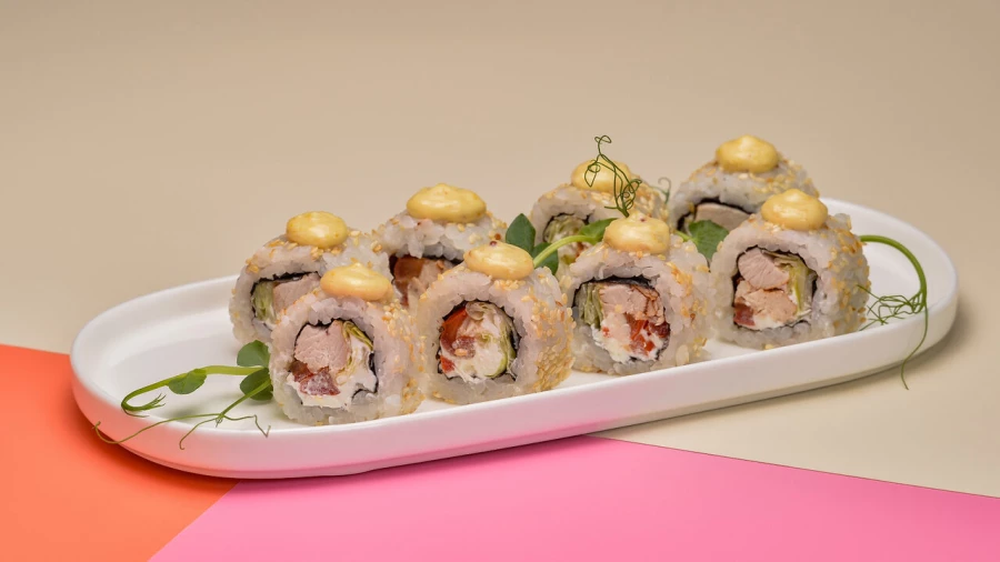 Ролл Цезарь с курицей