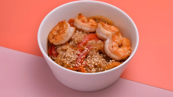 Рис с креветкой