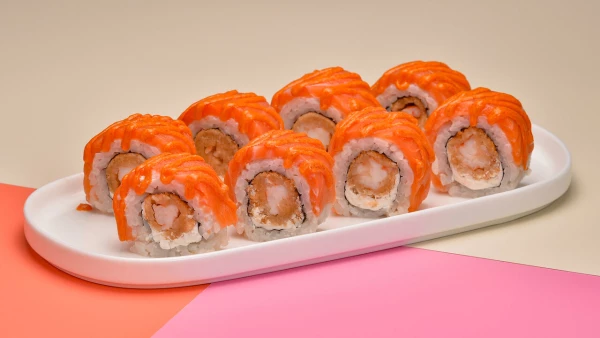 Ролл Филадельфия с темпурной креветкой