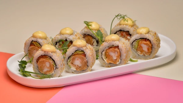 Ролл Цезарь с креветкой