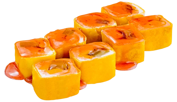 Rulou dulce cu kiwi și mango