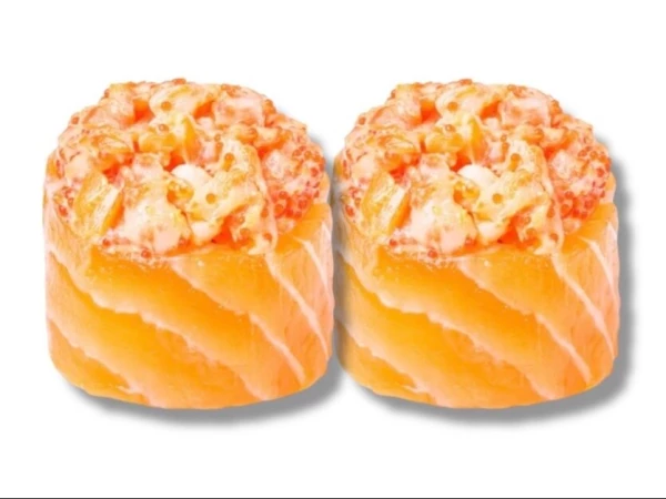 Люкс гункан с креветкой 2 шт.