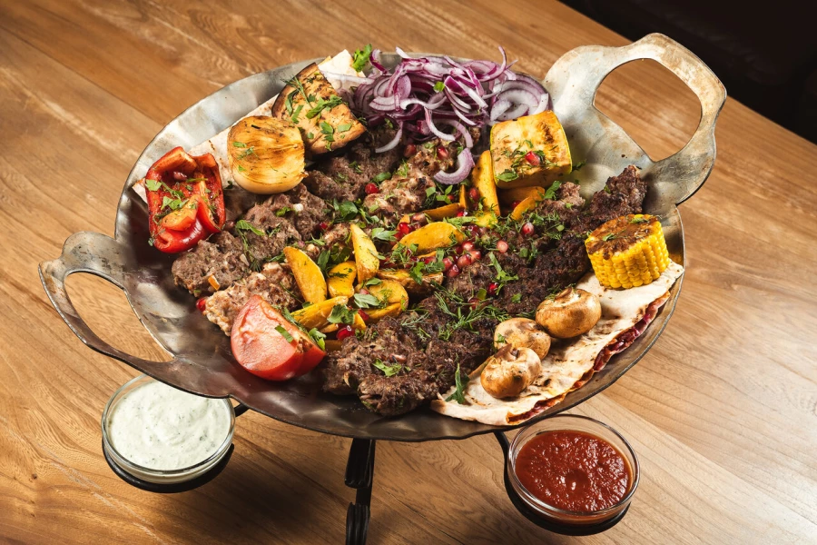 Садж люля-кебаб