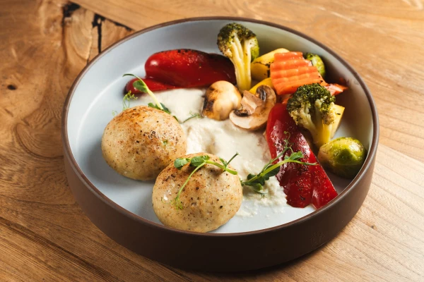 Котлета из щуки с  гарниром