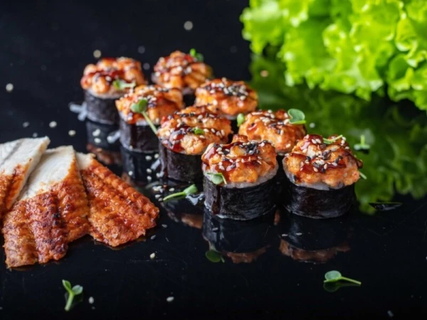 Запечённый тартар с угрём