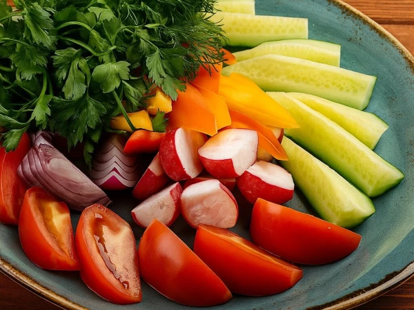 Ассорти свежих овощей 