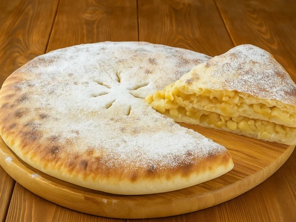 Сладкий пирог с яблоком и корицей