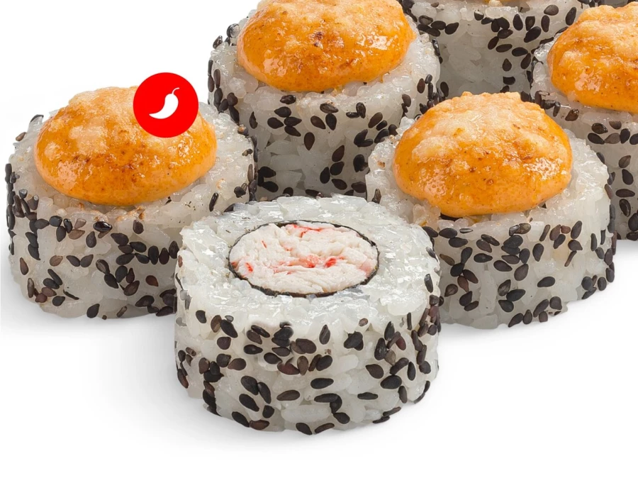 Ролл Сансей со спайси соусом