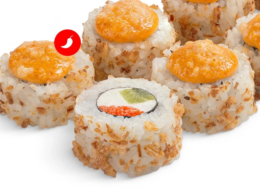 Ролл Нагато со спайси соусом