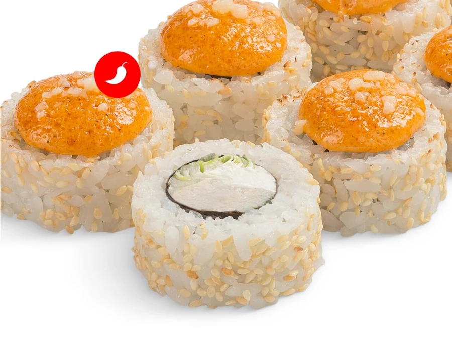 Ролл Азуми со спайси соусом