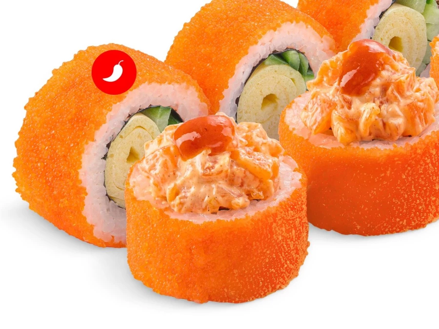 Тартар-ролл лосось-шрирача