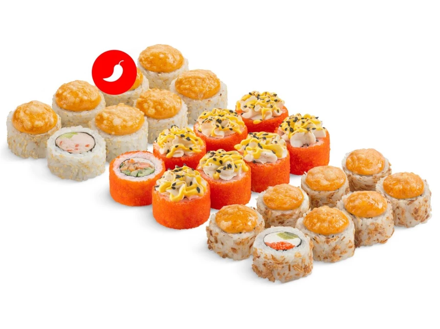 Сет Огонь со спайси соусом