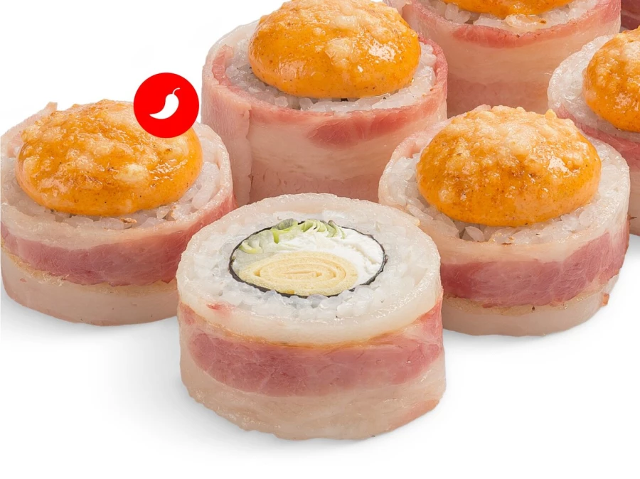 Ролл Сытый самурай со спайси соусом