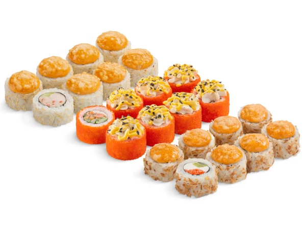 Сет Огонь с белым соусом