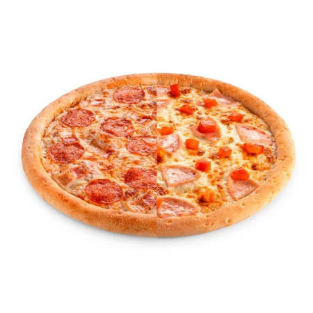 Половинки Пепперони бекон 36 и Римская 36