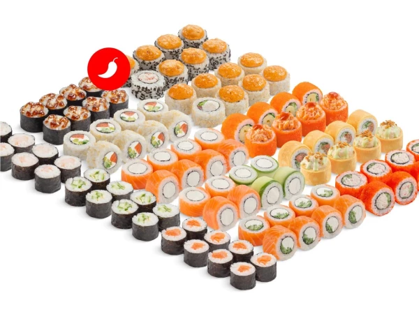 Сет Сотня Плюс со спайси соусом