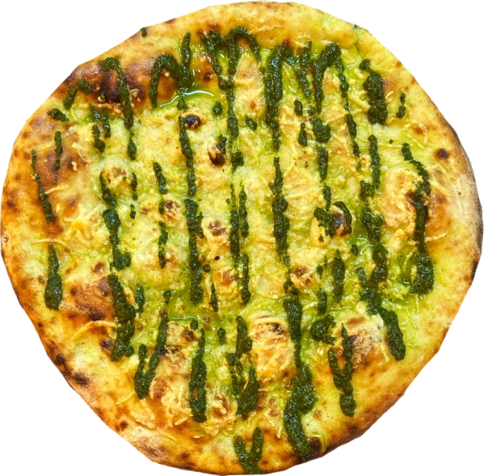 Фокачча с соусом песто и сыром пармезан