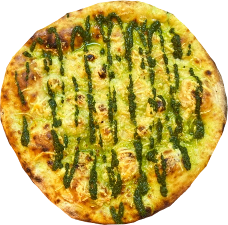 Фокачча с соусом песто и сыром пармезан