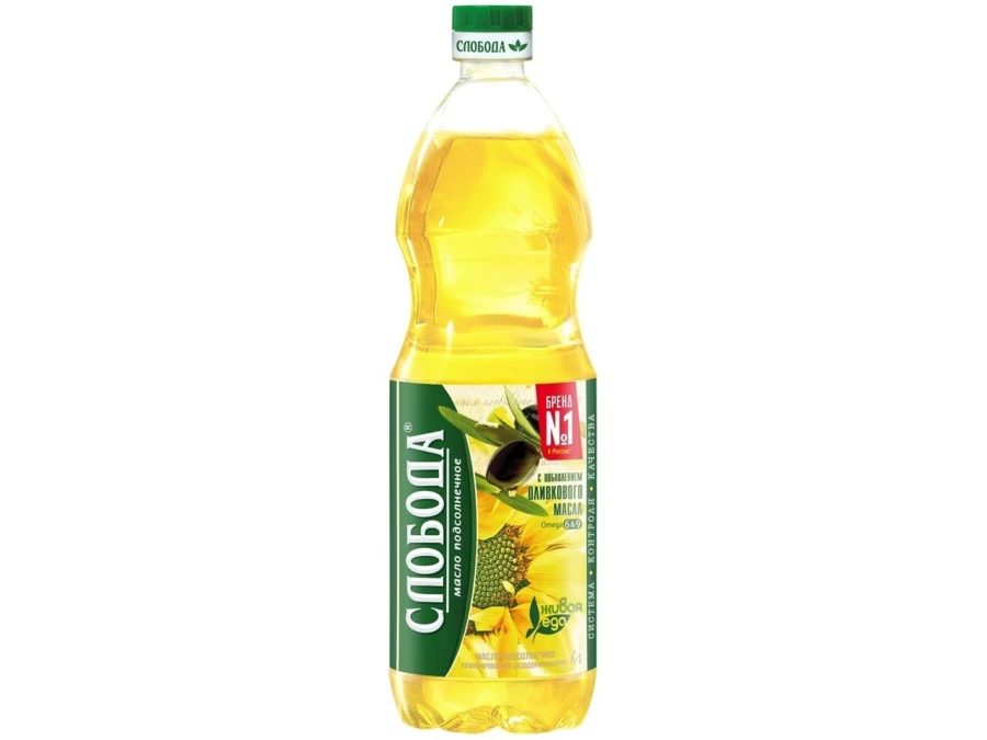 Масло Подсолнечное Слобода 1л