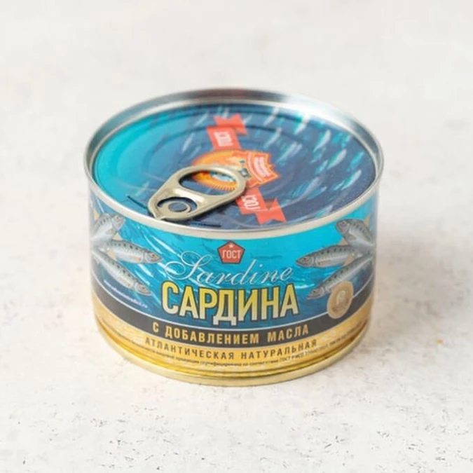 Сардина атлантич натур в масле 240гр*24