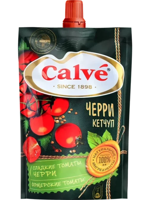Кетчуп Calve Помидоры черри, дой-пак 350г