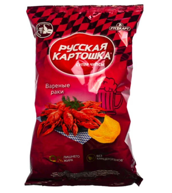 Русская картошка Вареные раки 140гр*9