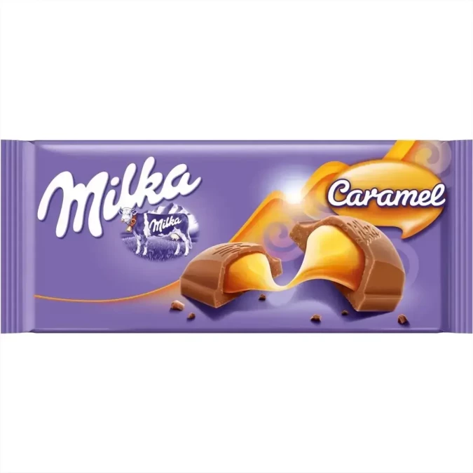 Милка Шок. Плитка 100гр Карамель*18