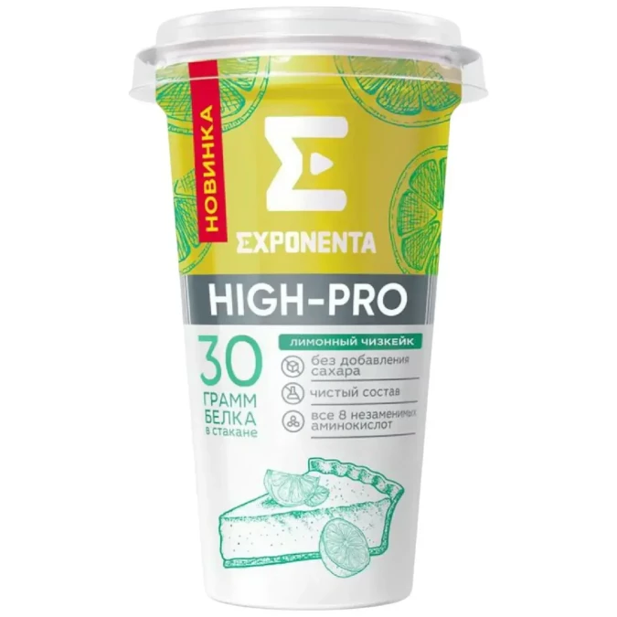 Напиток EXPONENTA HIGH-PRO Лимонный чиз, стак