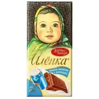 Аленка Шок.Плитка 90г молочная