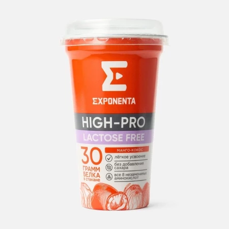 Напиток кислом Exponenta High-Pro Манго-кокос 250гр
