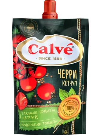 Кетчуп Calve Помидоры черри, дой-пак 350г