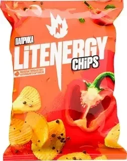 Чипсы ЛитЭнерджи 120г*10 Паприка