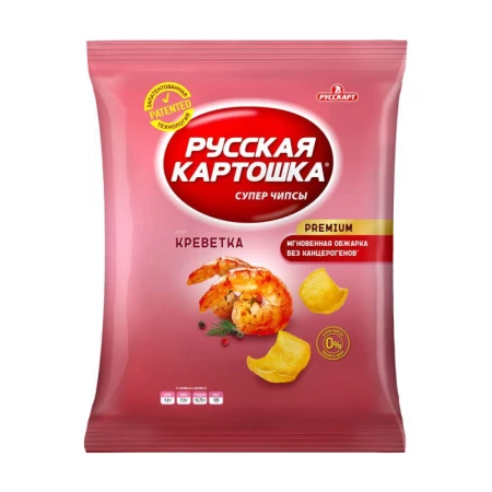 Чипсы Русская Картошка Креветки, 140г