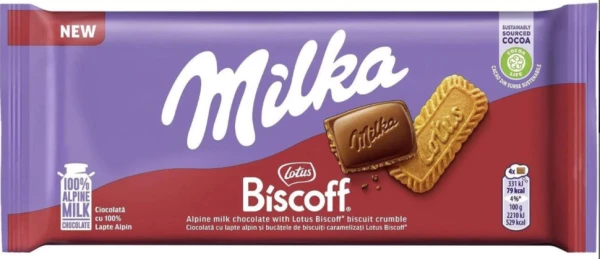 Милка Плитка Шок.100г Бискофф