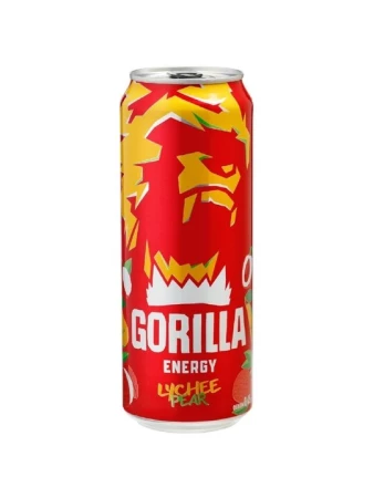 Горилла Энергетик Lychee 450мл Личи и Груша ж/б