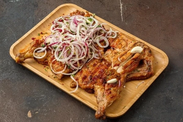 Курица на углях